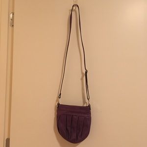 Purple crossbody purse